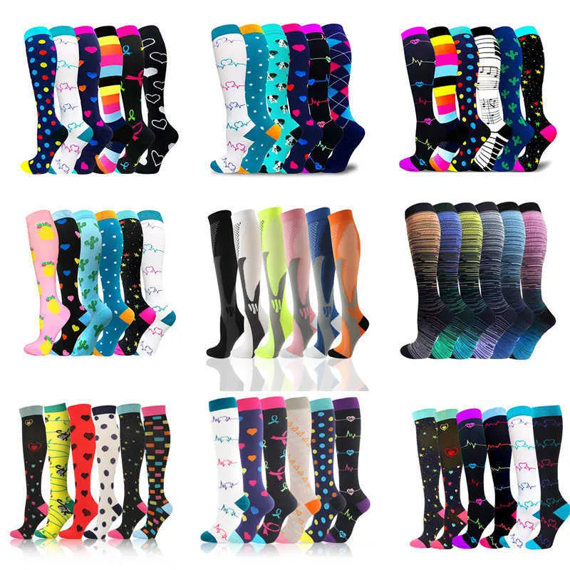 5 adet çorap Çorap çok çiftlik sıkıştırma çorapları athelete hemşireler için en iyi mezun olan buzağı ağrısı varisli damarlar çoraplar kadın kadınları açık hava sporları için Z0221