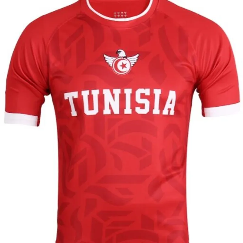 Utomhus T-shirts Tunisia Team Jersey European Size Men T-shirts Casual T-shirt för mode Tshirt Fans Streetwear Caputo 230221