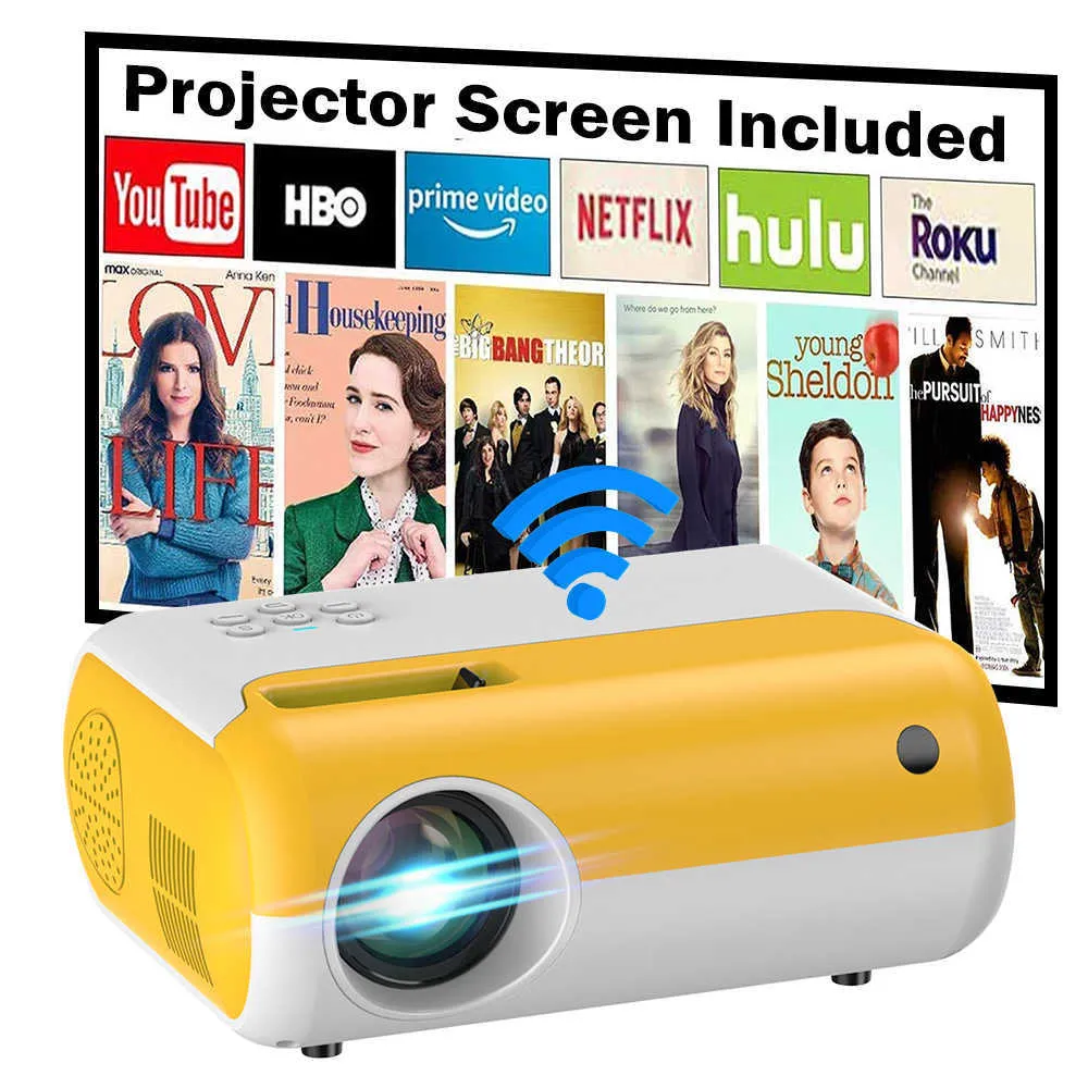 Proyector de proyector Android 9.0 Wifi Teléfono Mini Full HD 1920 x 1080P  4K portátil de cine en casa compatible con oficina en casa (color : X1 Max