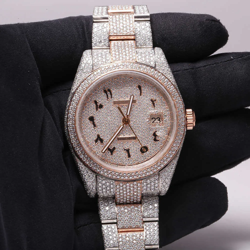 ZWB7 Wristwatch 2024new arrival brand iced out high quality luxury gold sier original customized hip hop men Diam ond diamond wrist watchJJ7R0D82