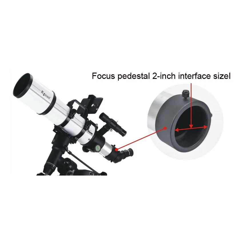 Skyoptikst 90/500 astronomiskt teleskop OTA Refractor 2 tum Focuser Professional Astronom Observation Deep Space Photograph