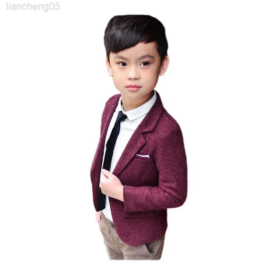Roupas conjuntos de moda garoto garoto blazer casaco sólido cavalheiro casaco causal para 2-10 anos meninos crianças crianças lojas tops roupas quentes w02222