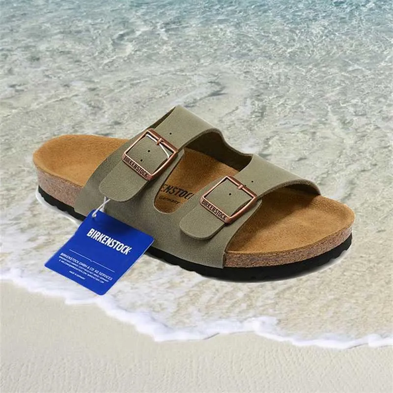 Tyska tofflor Designer Birkinstocks Bracken Arizona Tyskland Summer Leisure Cork Men's and Women's Beach tofflor DCE9