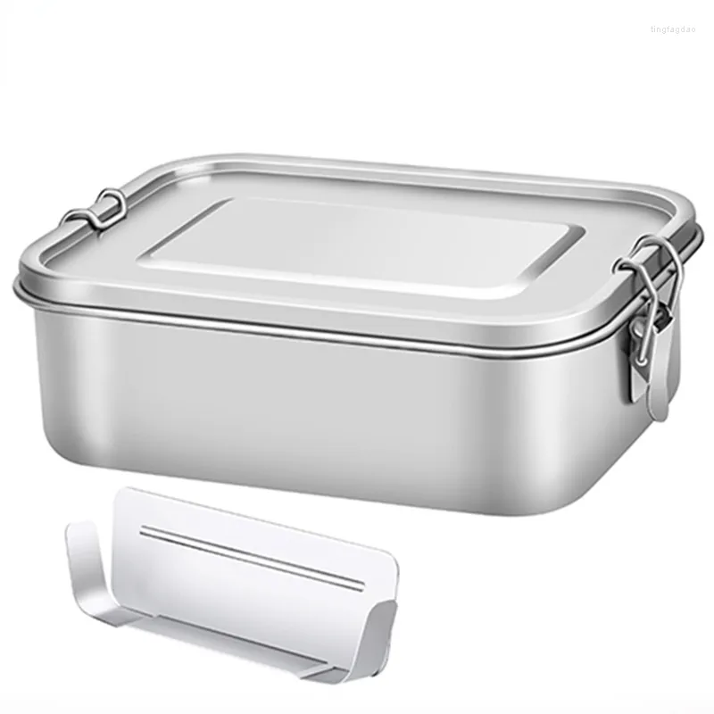 Dinnerware Sets Lunch Container Stainless Steel Bento Snack Storage Box For Kids Women Men