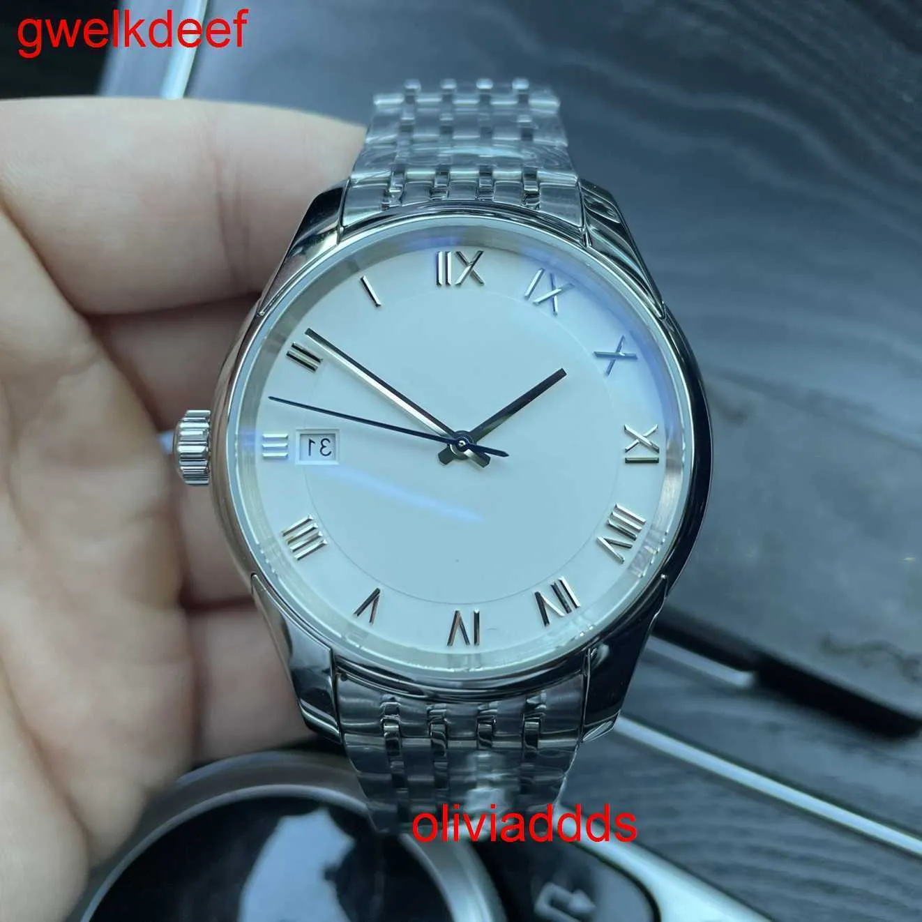 High Quality Fashion Iced Out WatchesMens Wrist Luxury Round Cut Lab Gr DDGU 1714