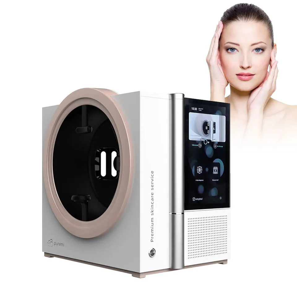 2023 Professional salon use digital skin analyzer automatic portable screen facial skin analyzer