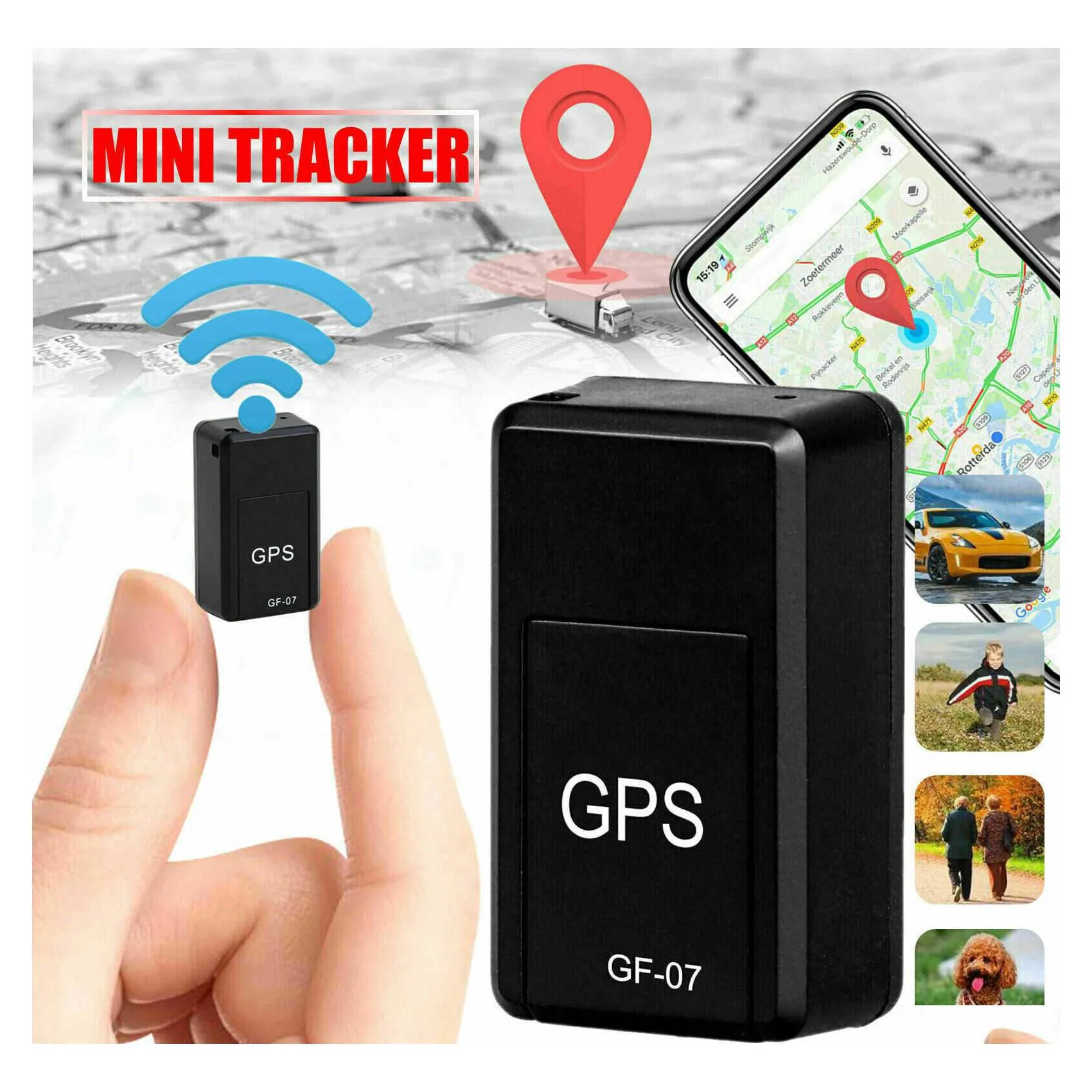 Car GPS Accessoires Mini GF07 Lange Standby Magnetic met SOS Tracking Device Locator voor voertuigpersoon Pet Locatie Tracker Syste Dh7EM