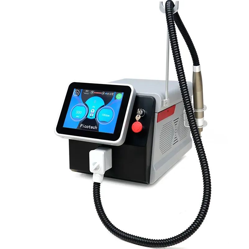 Skönhetsförsörjning Portable Sure Laser Treatment for Dark Spots Pigmentering Picosekund Laser Tattoo Removal Machine