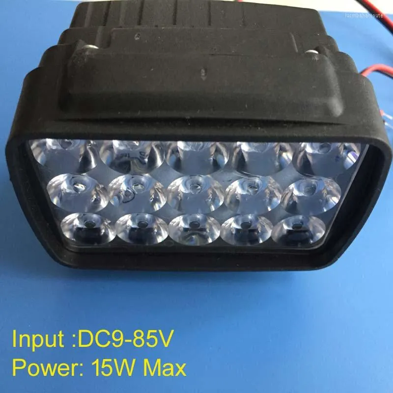 عالي الجودة 15W LED LED ELECTROCAR LAMP E-PIKE PEDELEC دراجة كهربائية للدراجة الكهربائية DC9V 12V 18V 24V 36V 48V 60V 72V 80V electrombile