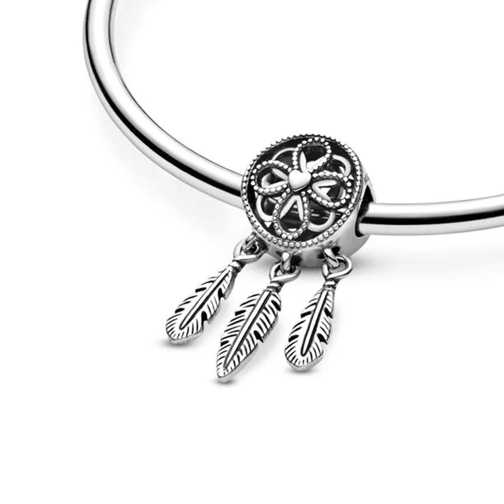 925 Серебряное серебровое серебровое очарование моды Pandora - захват духовные мечты женщин, браслеты ручной работы, модные аксессуары, подвески, ювелирные подарки