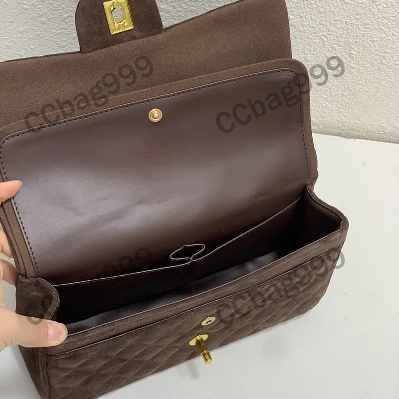rough style bag／dark brown Leather Crossbody bag - Sara - Dark brown