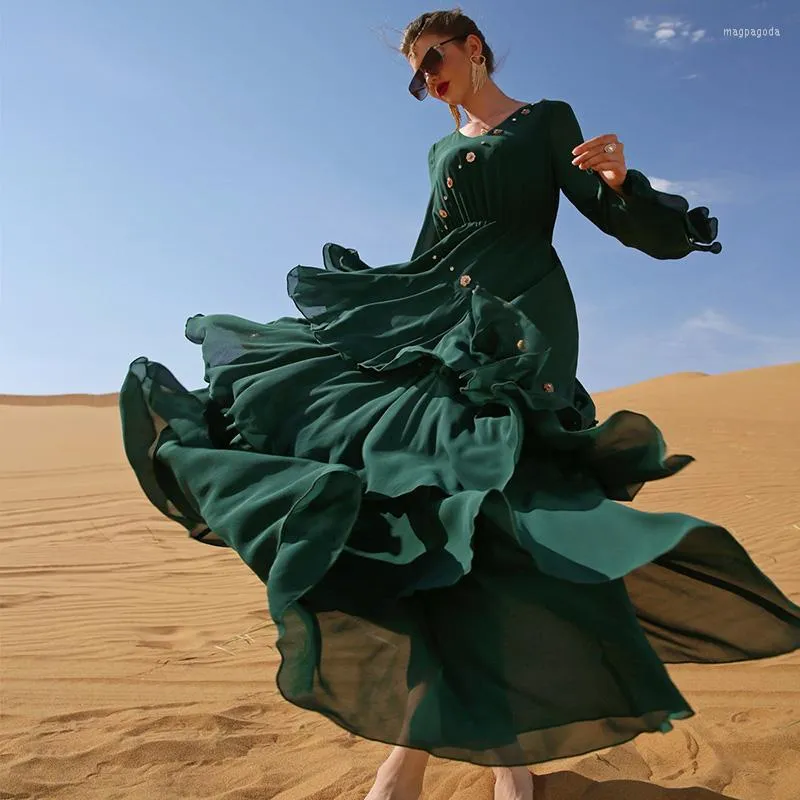 Roupas étnicas estilo francês de moda francesa Moda muçulmana longa saia de viagem Férias abaya Índia e vestido de festa no Ramadão do Paquistão