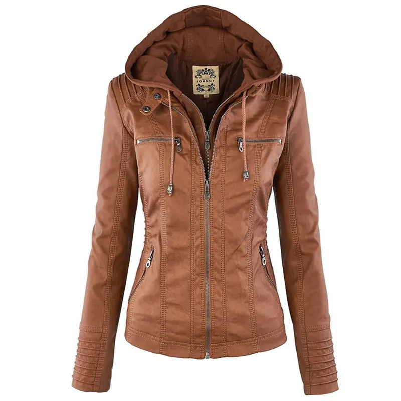 Women's Jackets Winter Faux Leather Jacket Women Casual Basic Coats Ladies Basic Jackets Waterproof Windproof Coats Female Ropa de Mujer 230222