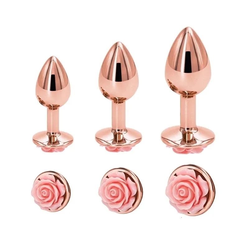 Set di perle anali e butt plug con cuore in cristallo_voghion.com
