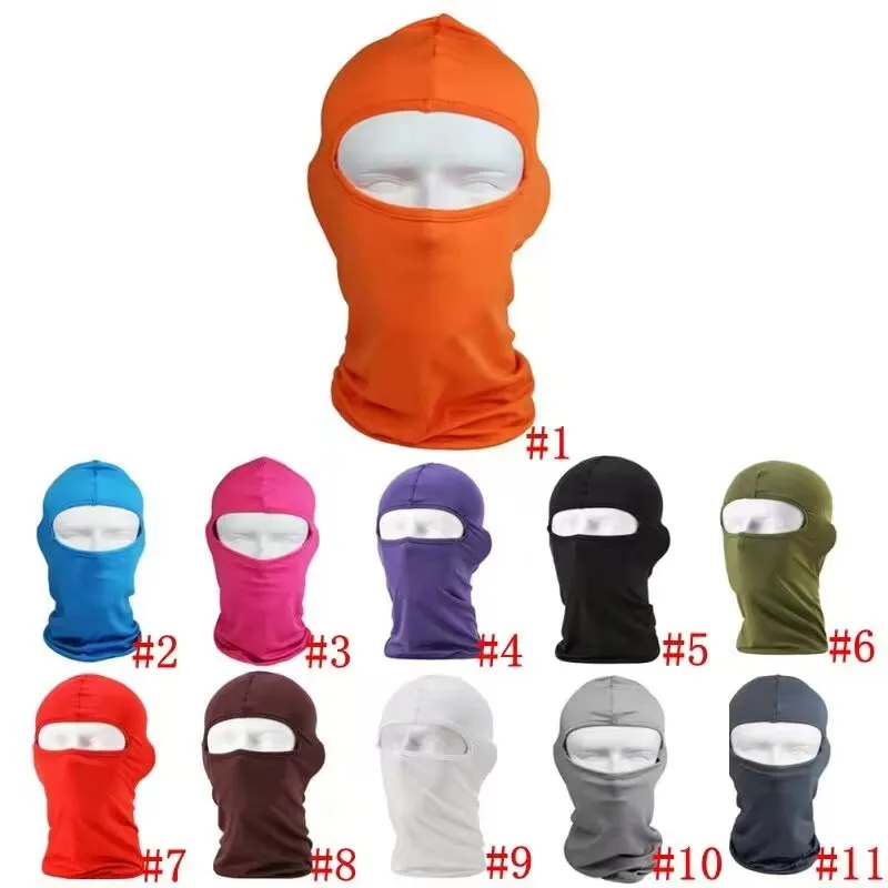 Masques de fête Couverture intégrale Balaclava Ski Moto Cyclisme Masque Ski-board Casque Cache-Cou Guêtre Tube Bonnet Masques C11