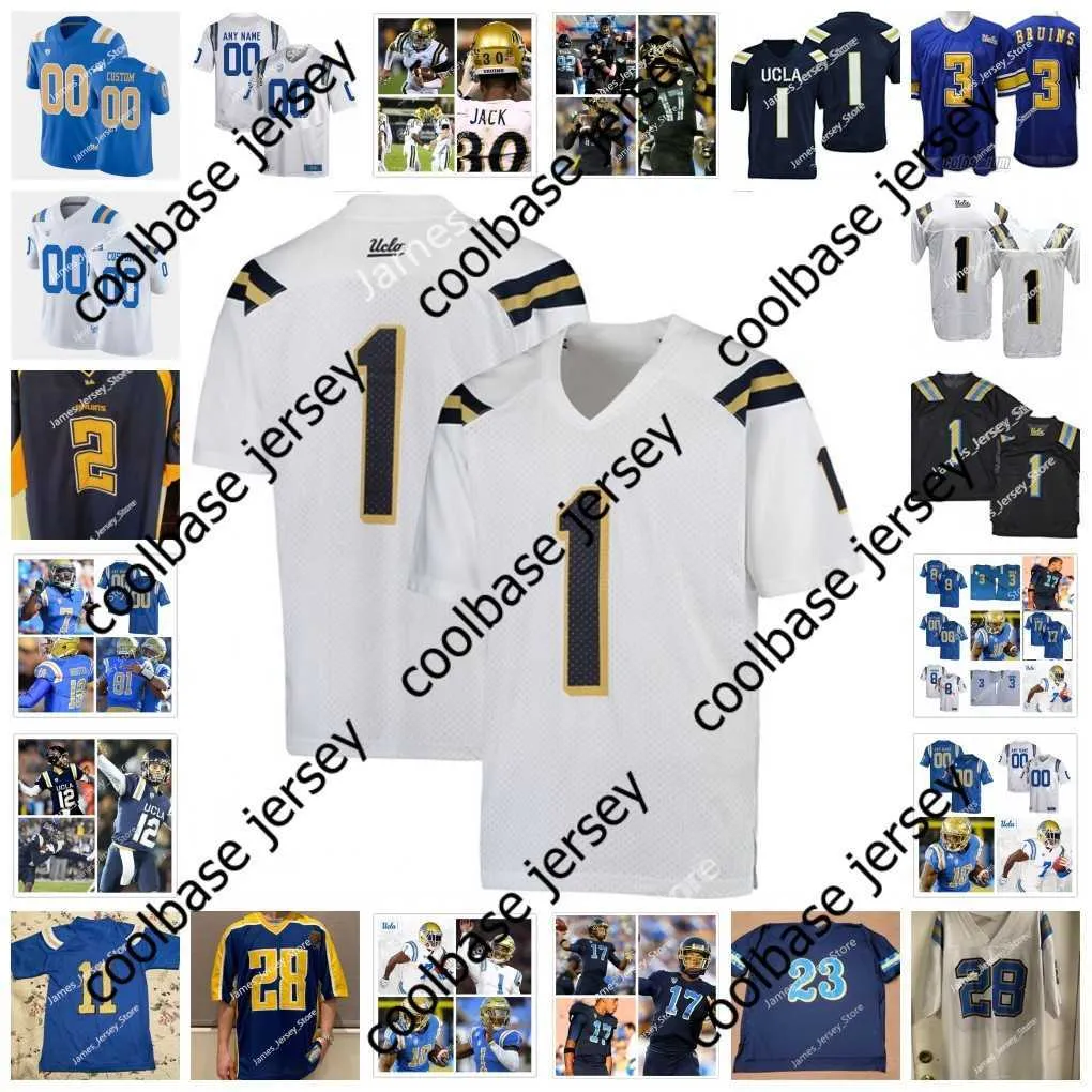 Custom UCLA Bruins Football Jersey Stitched Names Numbers: DJ Justice,  DiGiorgio, Jackson, Taupaki Newman! Show Your Bruin Pride!