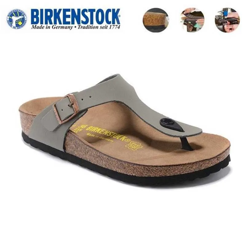 Luksusowe kapcie projektant Birkinstocks Sandały Boke buty 801 Cork Sandals Gizeh Boken Men's and Damskie buty Para Buty Flip Flip Flops