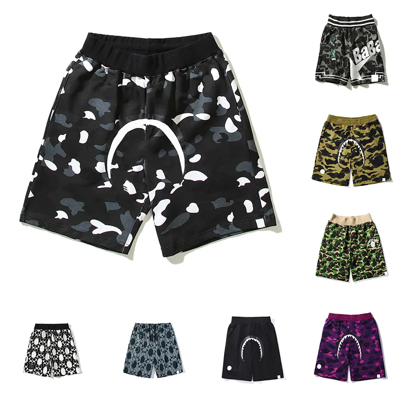 Trendência feminina de designer de shorts masculinos Padrão de camuflagem Treinamento de fitness esportes de fitness esportes soltos masculinos respiráveis verão ao ar livre cor de tamanho grande m-3xl