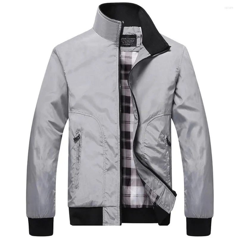 Chaquetas para hombre, chaqueta Bomber de piloto para hombre, moda masculina, béisbol, Hip Hop, cuello levantado, bolsillos con cremallera, ropa de calle, abrigos, abrigo cortavientos ajustado