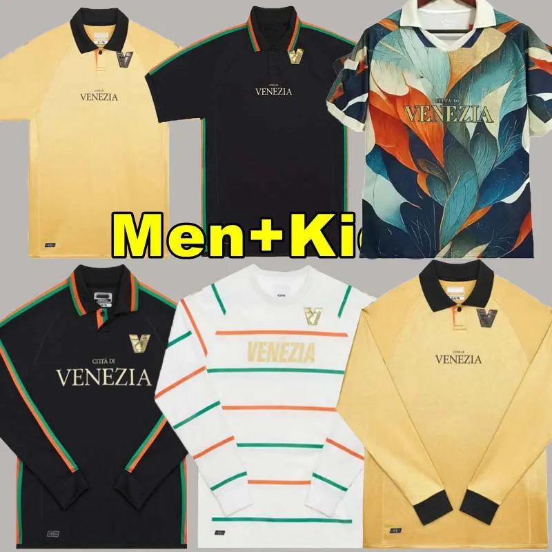 Voetbalshirts Voetbalshirts 21 22 23 Venezia FC Voetbalshirts thuis Zwart Uit Wit Derde Blauw 4e Rood 10# ARAMU 11# FORTE Venetië 2022 2023 BUSIO 27#