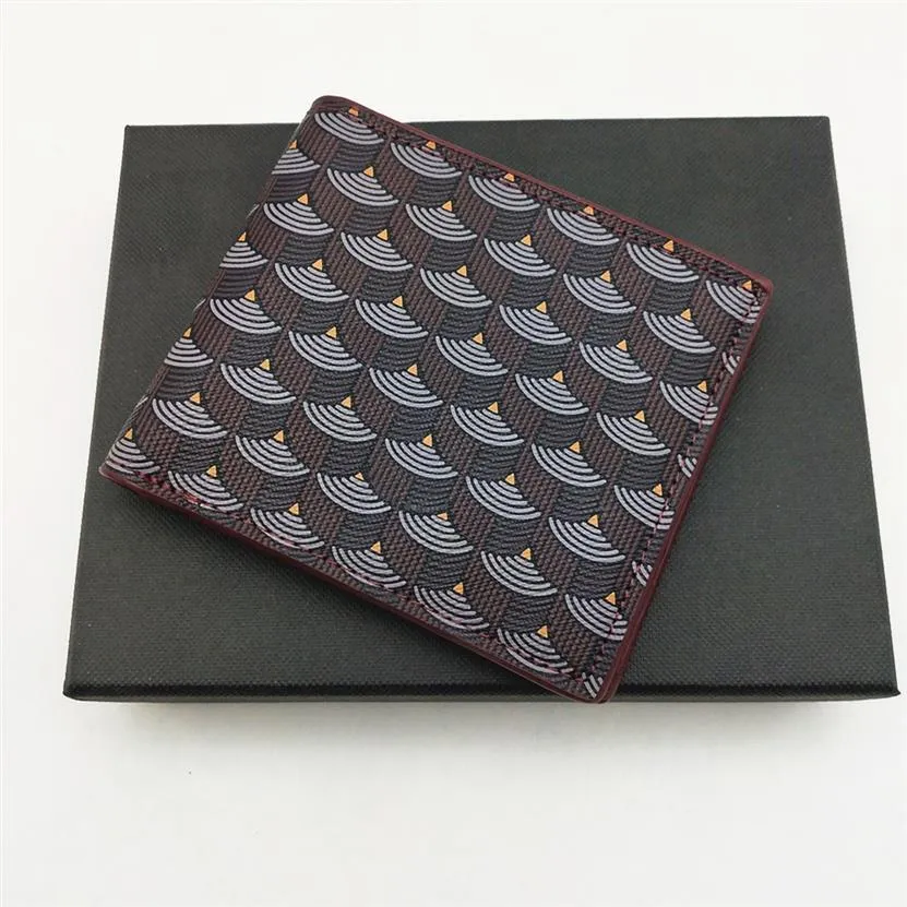 Portafogli corti da uomo di moda Portafoglio classico da uomo in vera pelle con motivo a squame di pesce con slot per carte Portafoglio bifold Portafogli piccoli con B254w