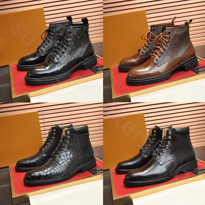 2023 Designerskor Klassiker Herr Chelsea Boots Läderskor Lyx Gao Bang Mode Gummi Yttersula läderskor svart Chaussures Originalkartong storlek 38-45
