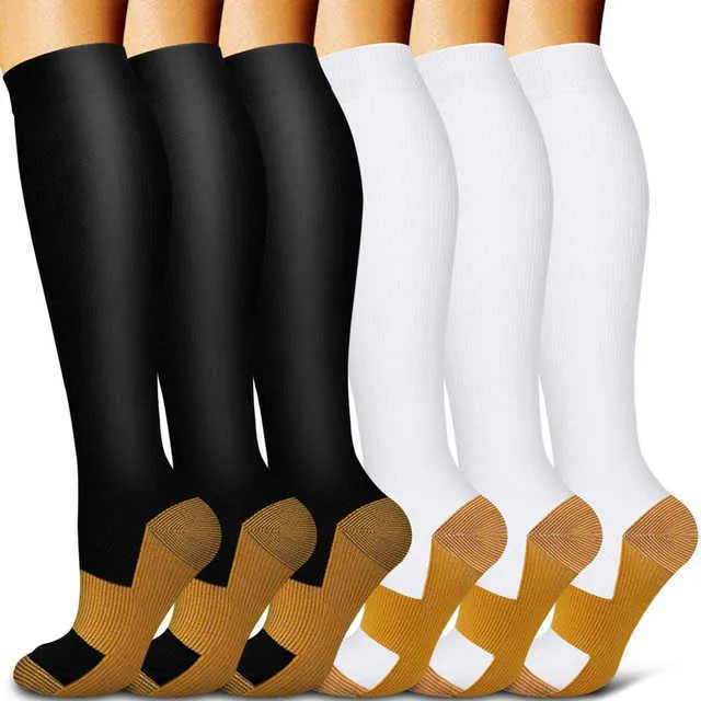 Skarpetki 5PC Hosiery Sxxl Elastyczne skarpetki kompresyjne mężczyźni kobiety Tube Pielęgniarka Elevant Lot podróżny żylaki wędrowne