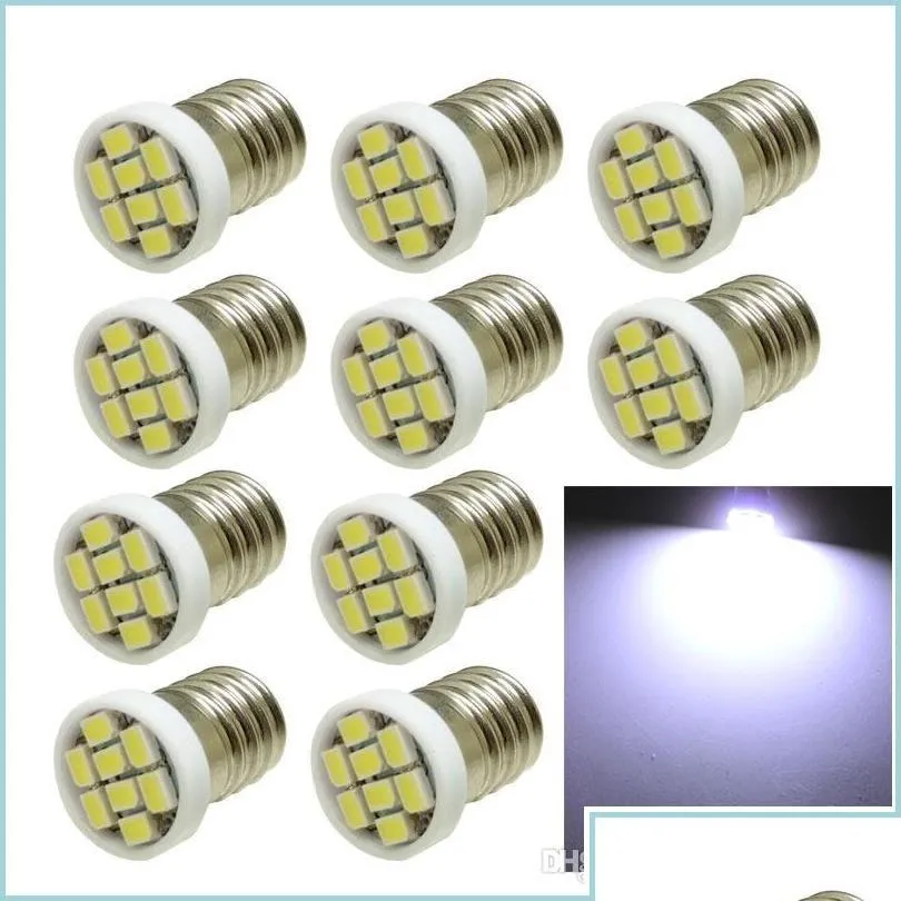 Araba BBS 10pcs E10 EY10 3020SMD 8 LED Beyaz Işıklar Minyatür Vida BB DIY LIONEL DC 12V Bırak Dağıtım Mobilleri MOT DHVLM