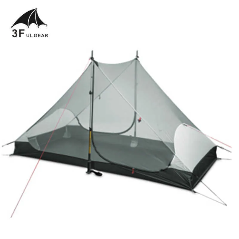 الخيام والملاجئ 3F UL GEAR عالية الجودة 2 شخص 3 مواسم و 4 مواسم داخلية من Lanshan 2 Out Door Camping Tent J230223