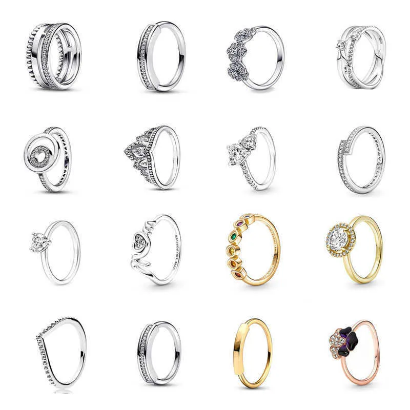 Band Rings European New Mother's Day Gift Mom Heart Stone Size 6 7 8 9 Ring Fit Jewerlry Making Accessories G230213