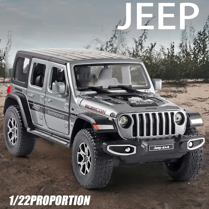 Premium Quality Diecast Metal Car Toy: 1/22 Scale RC Jeep Pickup ...