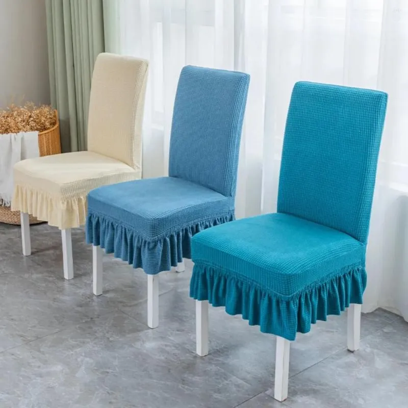 Cubiertas de la silla EL Cubierta de decoración de boda Flannelette Flannelette Four Season Universal Anti-Skid Seat