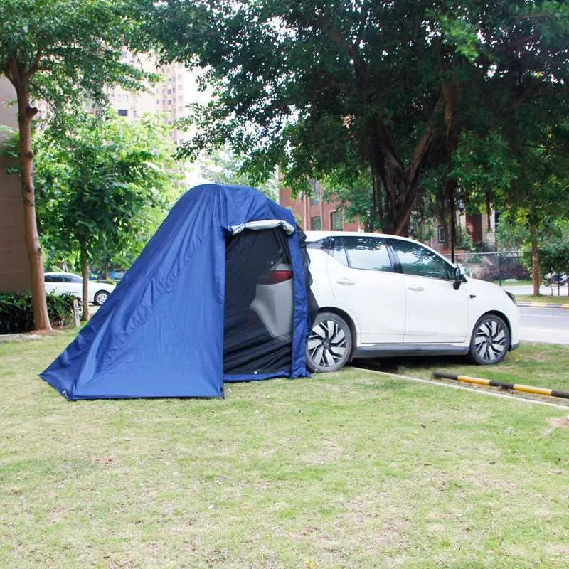 Tents and Shelters SUV Car Rear Camping Tent Outdoor Extension Rainproof Pergola Roof Portable Trunk Awning SelfDriving Barbecue Waterproof Cover J230223