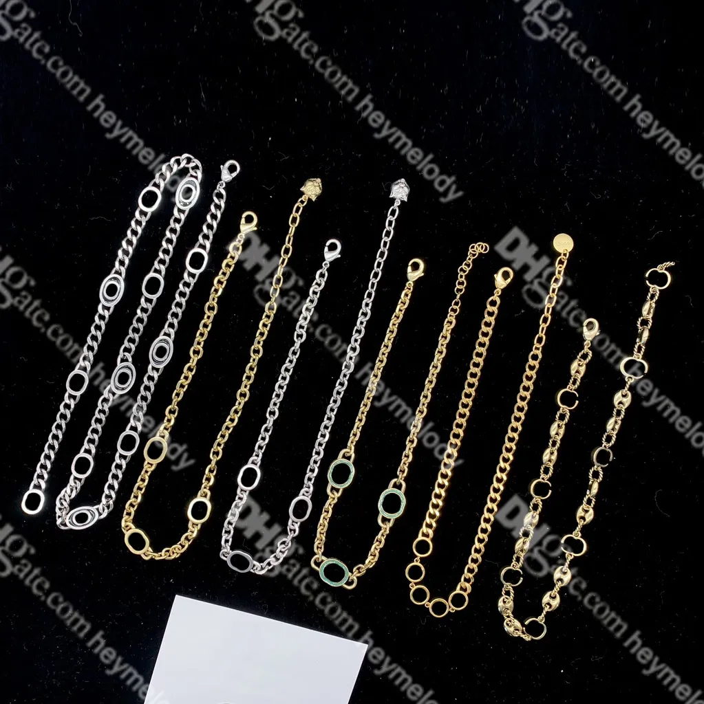 Colar de corrente de liga￧￣o cubana designer colar de p￩rola dourada diamante j￳ias de joalheria de joalheria anivers￡rio de anivers￡rio de anivers￡rio
