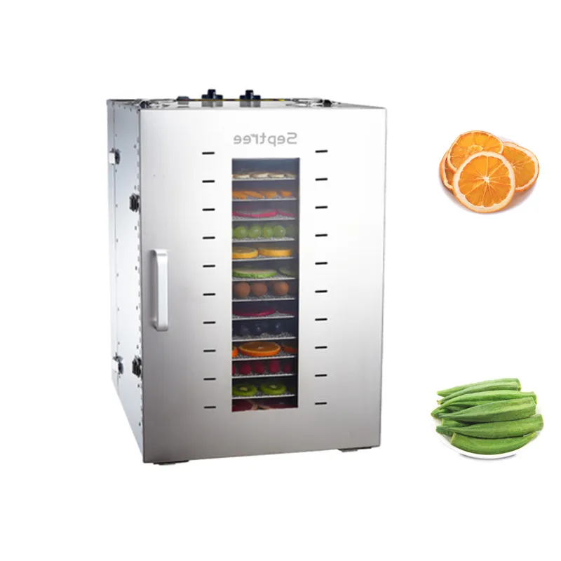 Comercial 16 camadas de frutas secas frutas vegetal desidratação alimento secador de ar em casa com eficiência de saúde