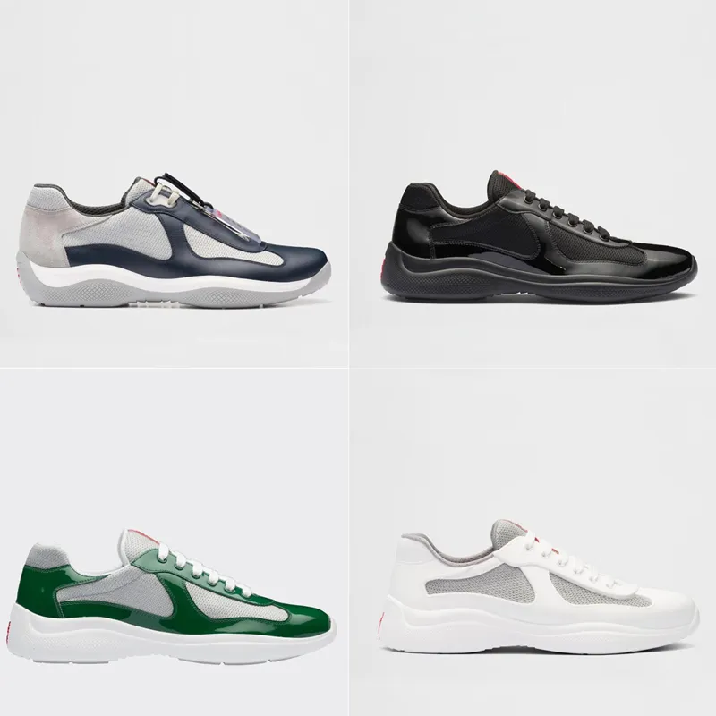 Americas Cup Xl Lädertopp Casual Shoe Designer Lyx Mjukt Gummi Cykeltyg Herr Dam Högkvalitativ löparskor Sneakers