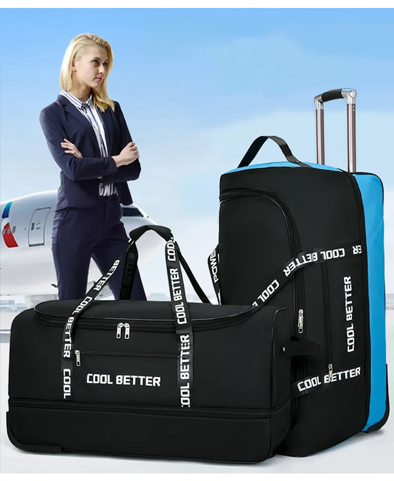Comprar Bolsa de equipaje, bolsa de viaje con ruedas, maleta con ruedas,  bolsas de viaje para hombres y mujeres con bolsa de mano con ruedas