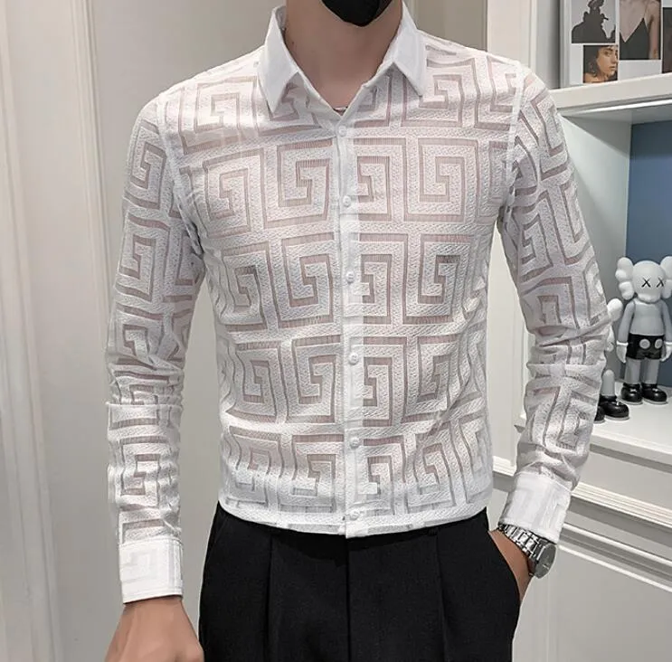 Versace mens lace clearance shirt