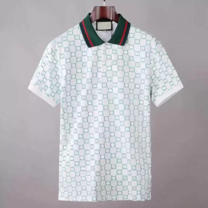 Herr t-shirts sommar 2023 g Italy designer polo skjortor m￤n lyx polo casual t shirt tryck mode high street mens medusa polos