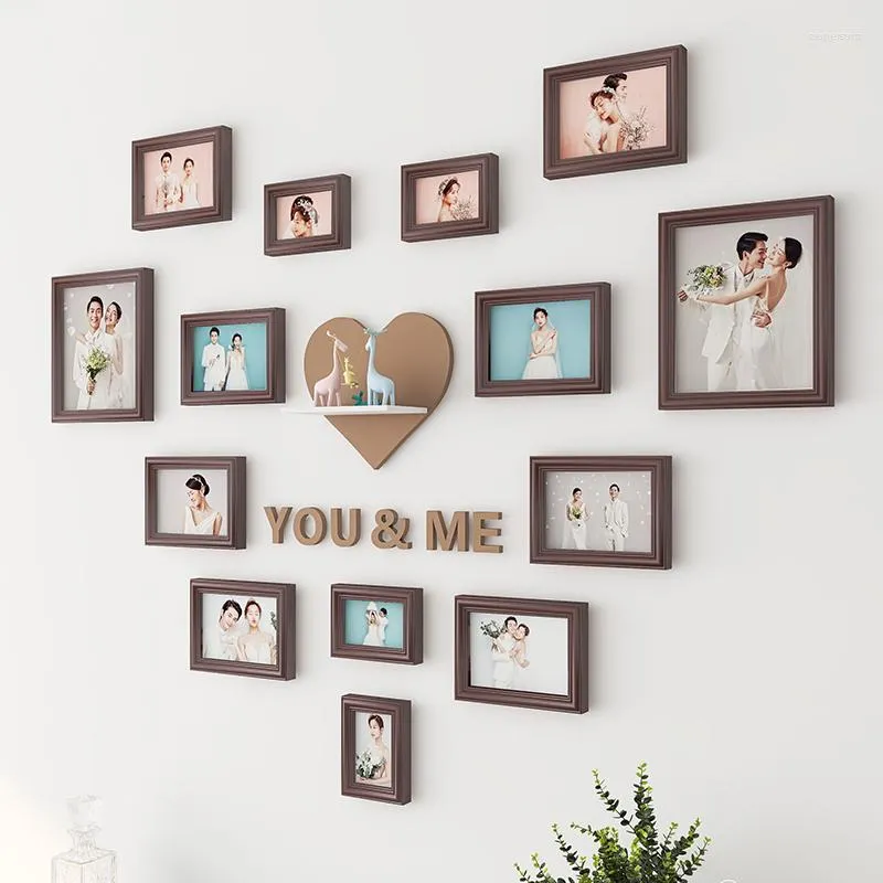 Christmas Decorations Po Frame Wall Hanging Creative Combination Picture Baby Children Heart-Shaped