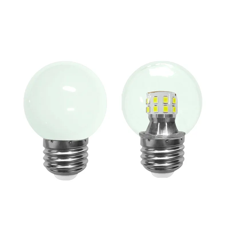 1W مصابيح LED LED G45 2W E26 E27 ناعم أبيض 3000K 30K 30K قابلة لتوفير الطاقة لمبة 7 وات صغيرة LED LEG LIGH