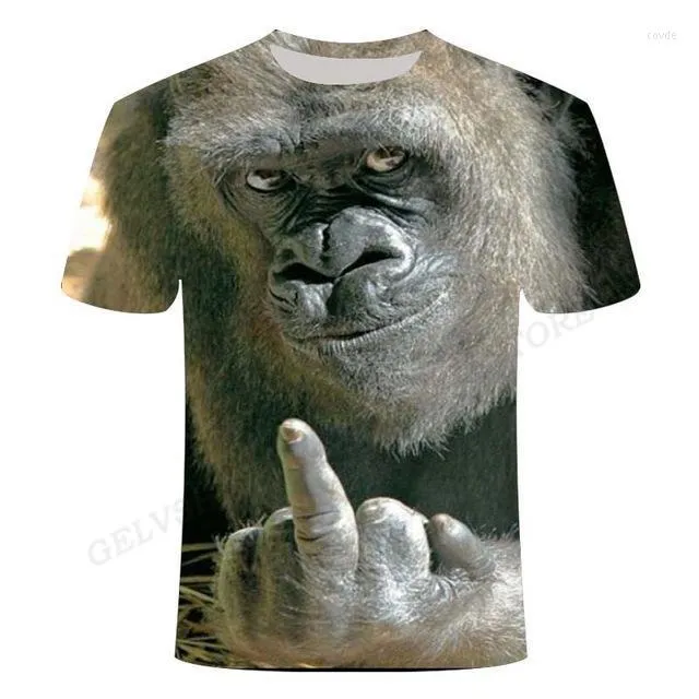 Magliette da uomo Camicia da orangutan Uomo Donna Moda T-shirt Bambini Hip Hop Top Tees Orangutan / scimmia T-shirt con stampa 3d Animale Abbigliamento da uomo