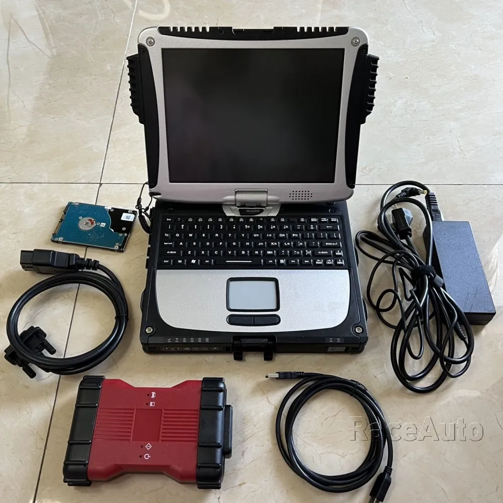 VCM2 volledige chip diagnostische scan tool Ford IDS V120 Software SSD Laptop CF19 Toughbook Touch Screen Computer Volledig set klaar voor gebruik