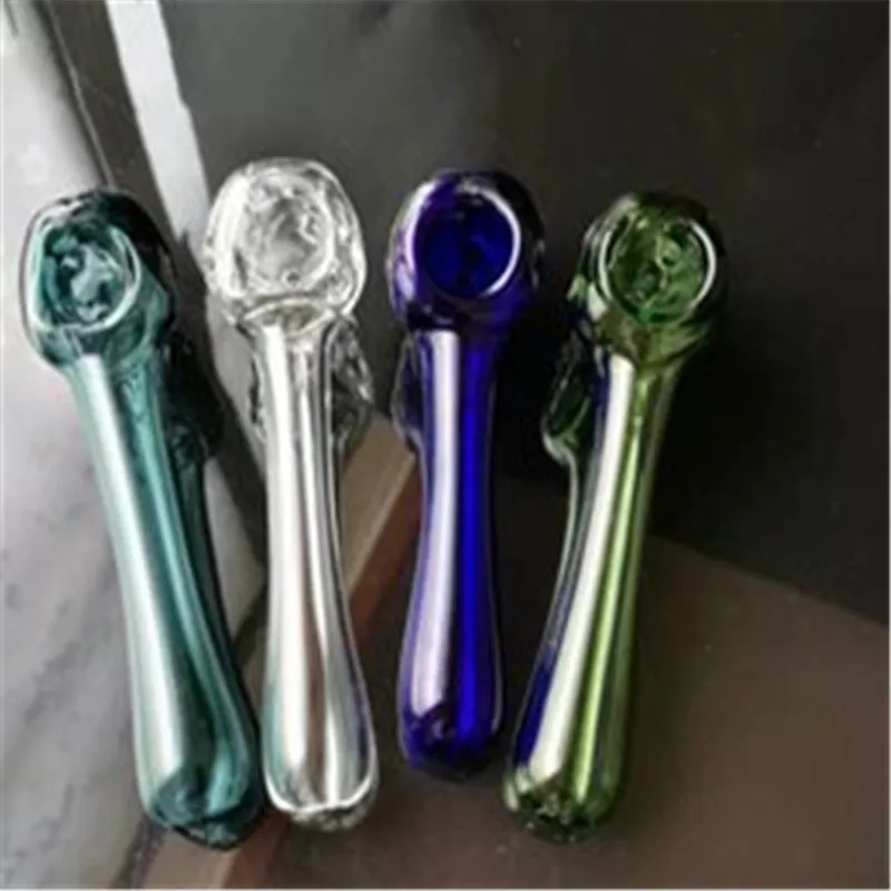 Flat bottom bones pipe Wholesale glass bongs, glass hookah, smoke pipe accessories