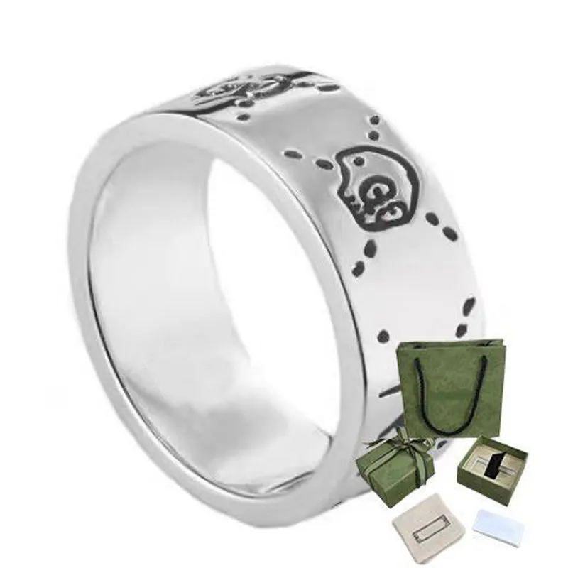 Модное кольцо из нержавеющей стали с черепом, классические женские кольца для пар, свадебные украшения, мужские кольца в стиле панк