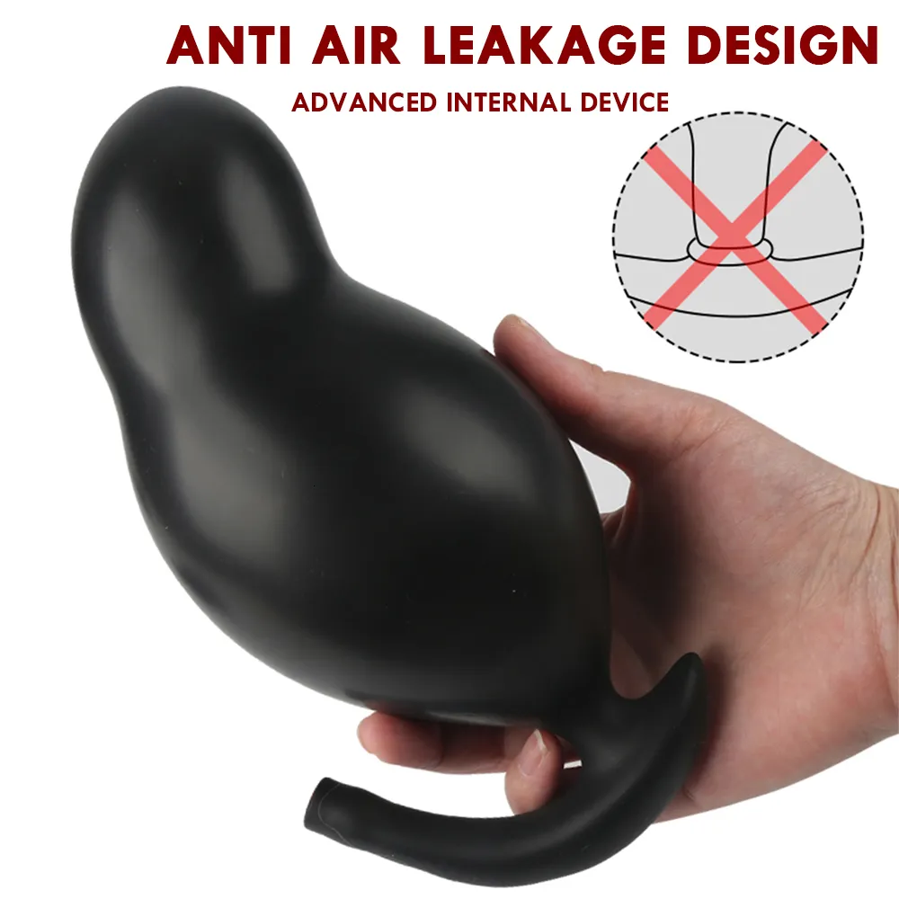 Anal Toys HMOON Iatable Silicone Plug Butt Expansion Vibrator Stimulator Prostate Massager Sex for Man and Wom_voghion.com