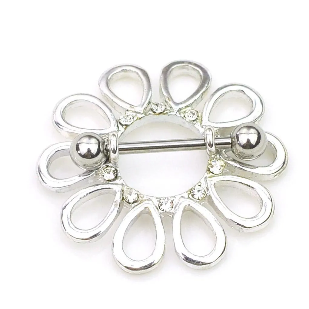 Navel Bell -knappringar D0660 KLARA FÄRGAR NIPPLE RING Drop Leverans smycken Body Dhgarden Dhozw