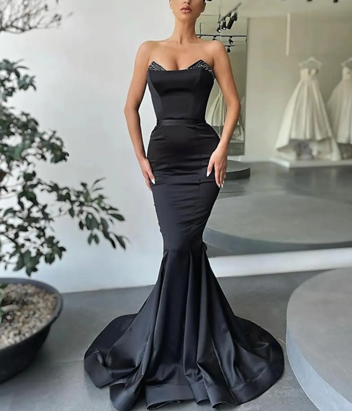 sexy black mermaid dress Sexy Black Lace and Ruffled Tulle Mermaid Prom Dress