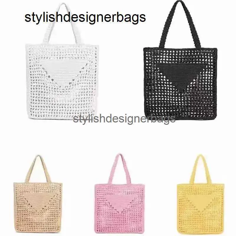 Totes Straw Bag Designer Praktisk stor kapacitet vanlig axelhandväska Casual fyrkantig plånbok 48/23