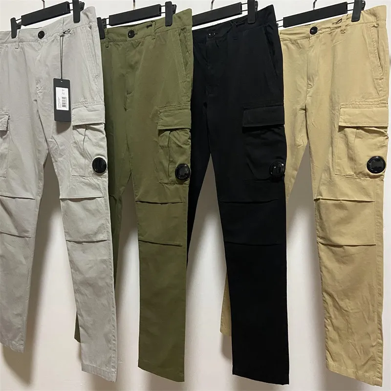 Pantaloni Cp Comapny da uomo Nuovi pantaloni indumento di pietra Tinto Cargo Cp Compagny One Lens Pocket Pantaloni tattici esterni Cp Jumper 4320